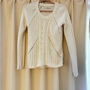 Abercrombie & Fitch Cream Knit Sweater